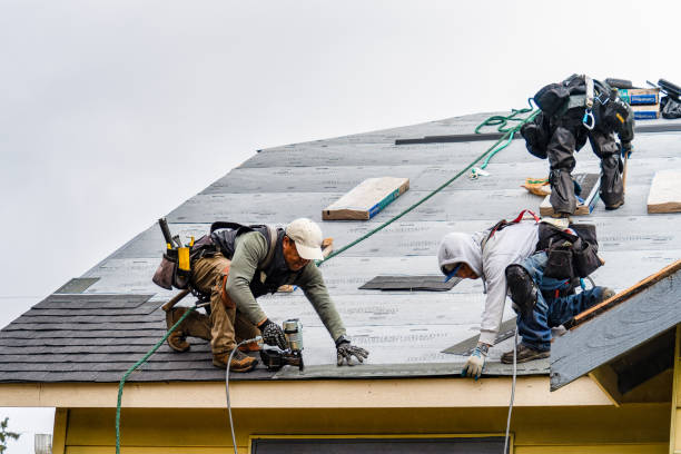 Professional Roofing technician working in Penfield, PA